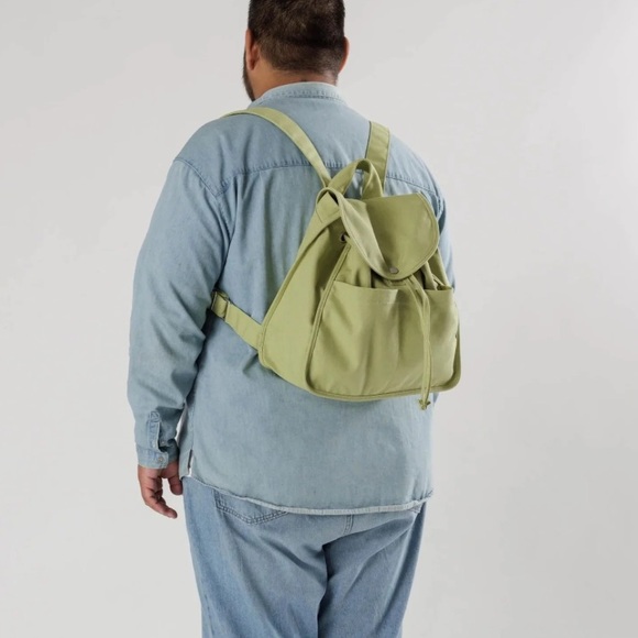 BAGGU Cotton Canvas Drawstring Backpack Purse - Picture 8 of 8
